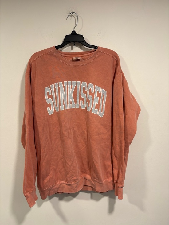 Comfort Colors Tops - Comfort Colors Coral Graphic Crewneck Sweatshirt